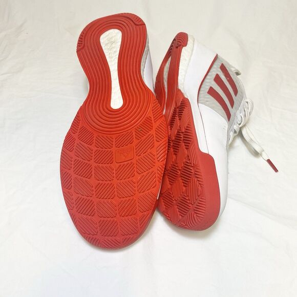 Nike/ Crazy Flight / Indoor Sport Shoe/ White-Red/ Women SZ 9 - Picture 10 of 12